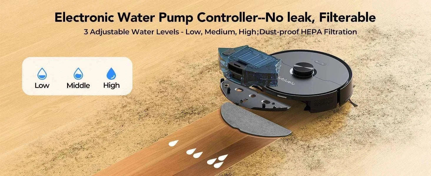 Robot Vacuum Mop Combo 5500Pa LiDAR Navigation Smart App Control-L15ultra / AU / Australia