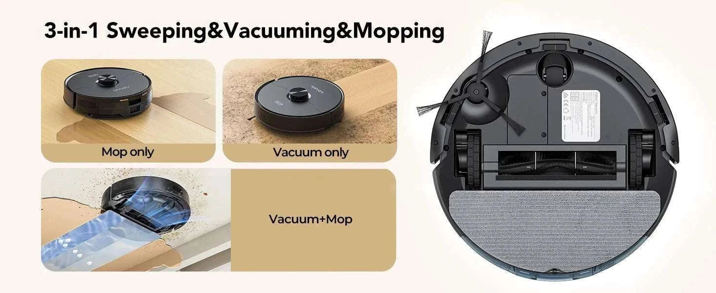 Robot Vacuum Mop Combo 5500Pa LiDAR Navigation Smart App Control-L15ultra / AU / Australia