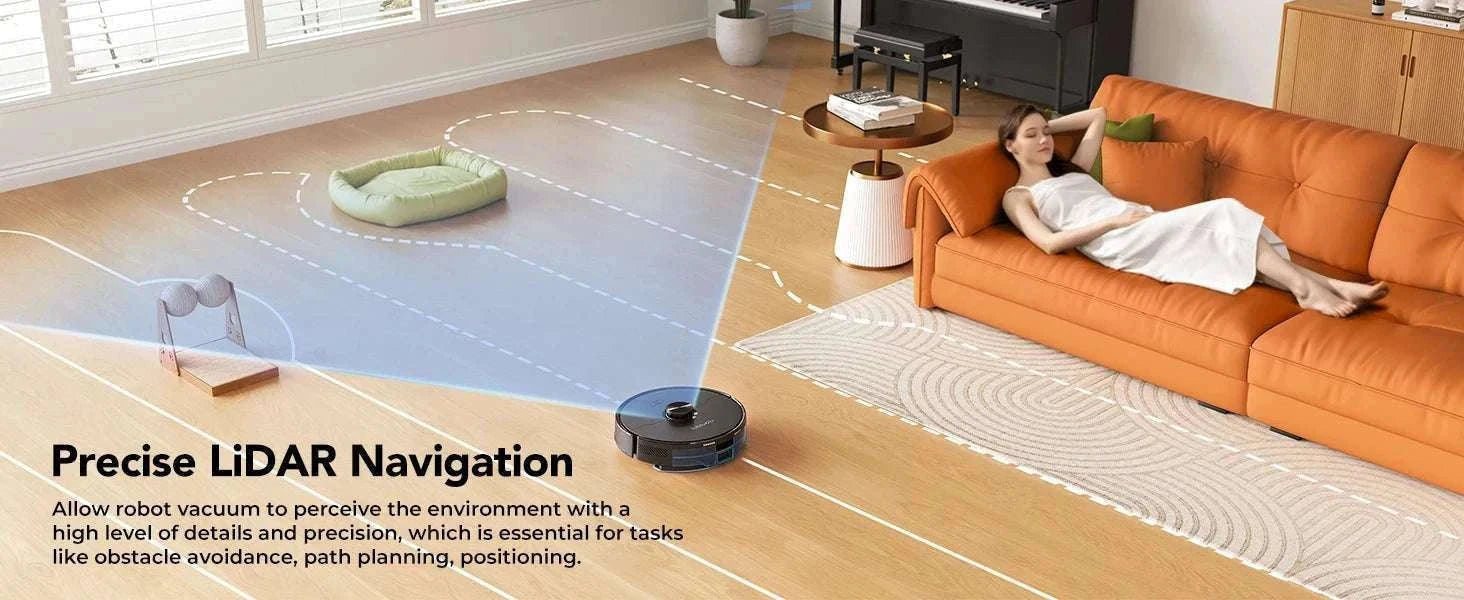 Robot Vacuum Mop Combo 5500Pa LiDAR Navigation Smart App Control-L15ultra / AU / Australia