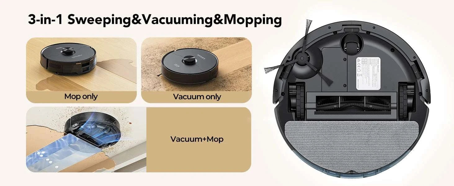 Robot Vacuum Mop Combo 5500Pa LiDAR Navigation Smart App Control-L15ultra / AU / Australia