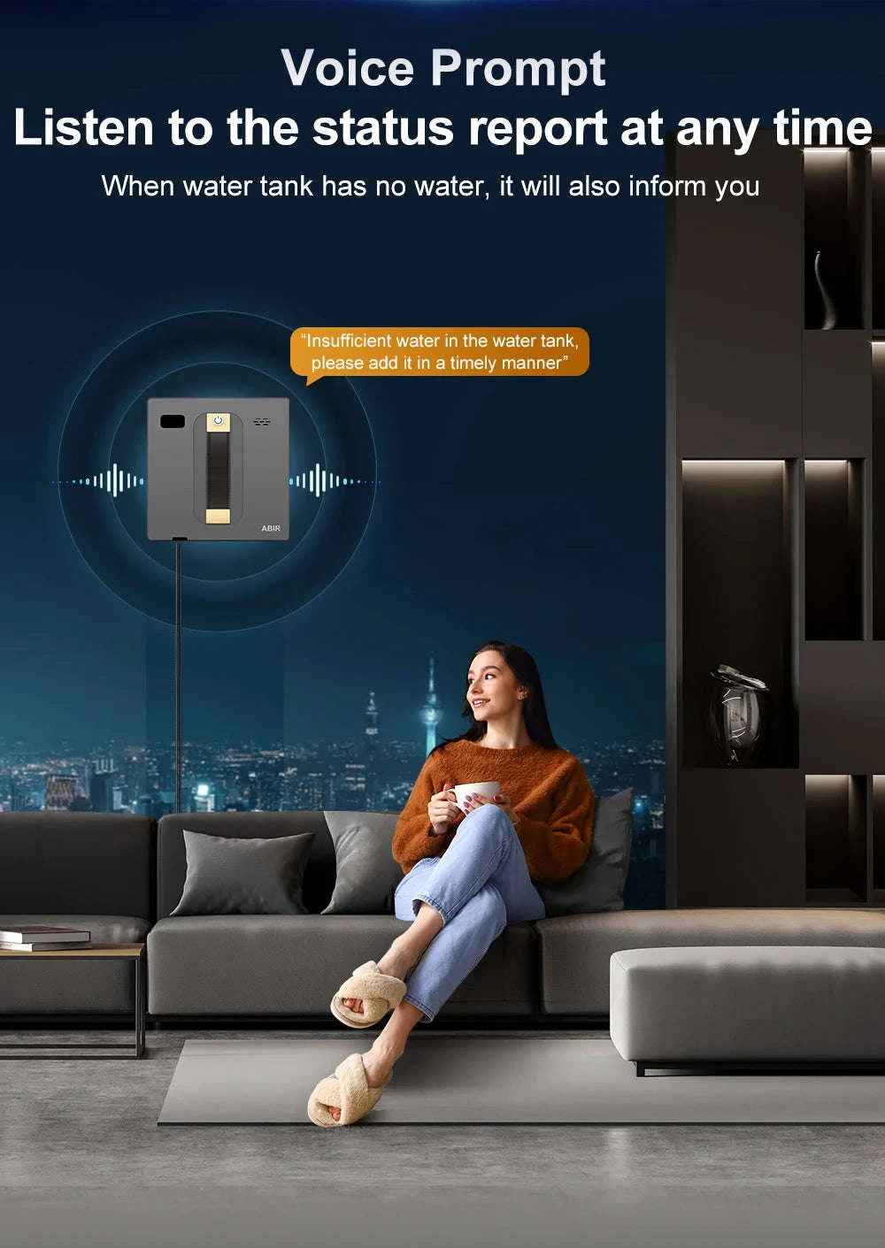 Robot Window Cleaner ABIR WD8 with Dual Spray and Smart Navigation-spain / Yes