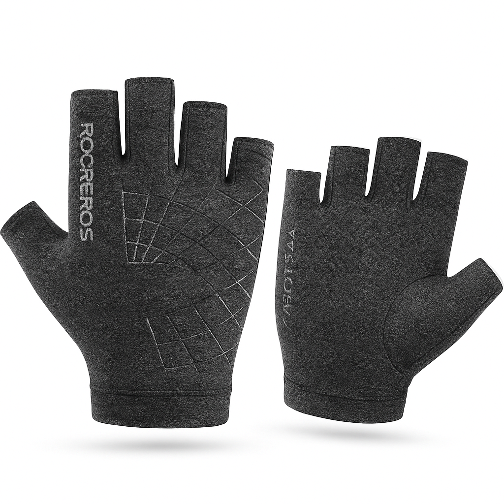 Halbfinger Fahrradhandschuhe Rutschfest Waschbare Fahrrad Handschuhe