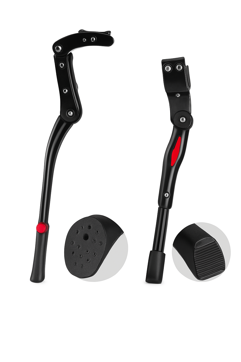 Adjustable Bicycle Kickstand with Stable Anti-Slip Foot Support