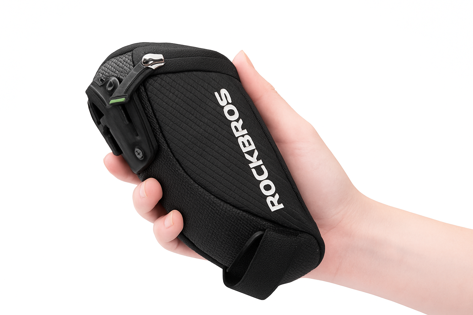 Compact Bike Saddle Bag with Reflective Design & Tool Storage