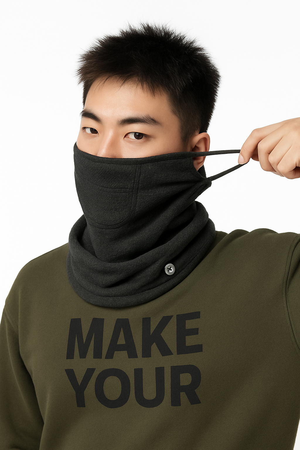 Winter Cycling Face Mask Windproof Fleece Thermal Bike Scarf