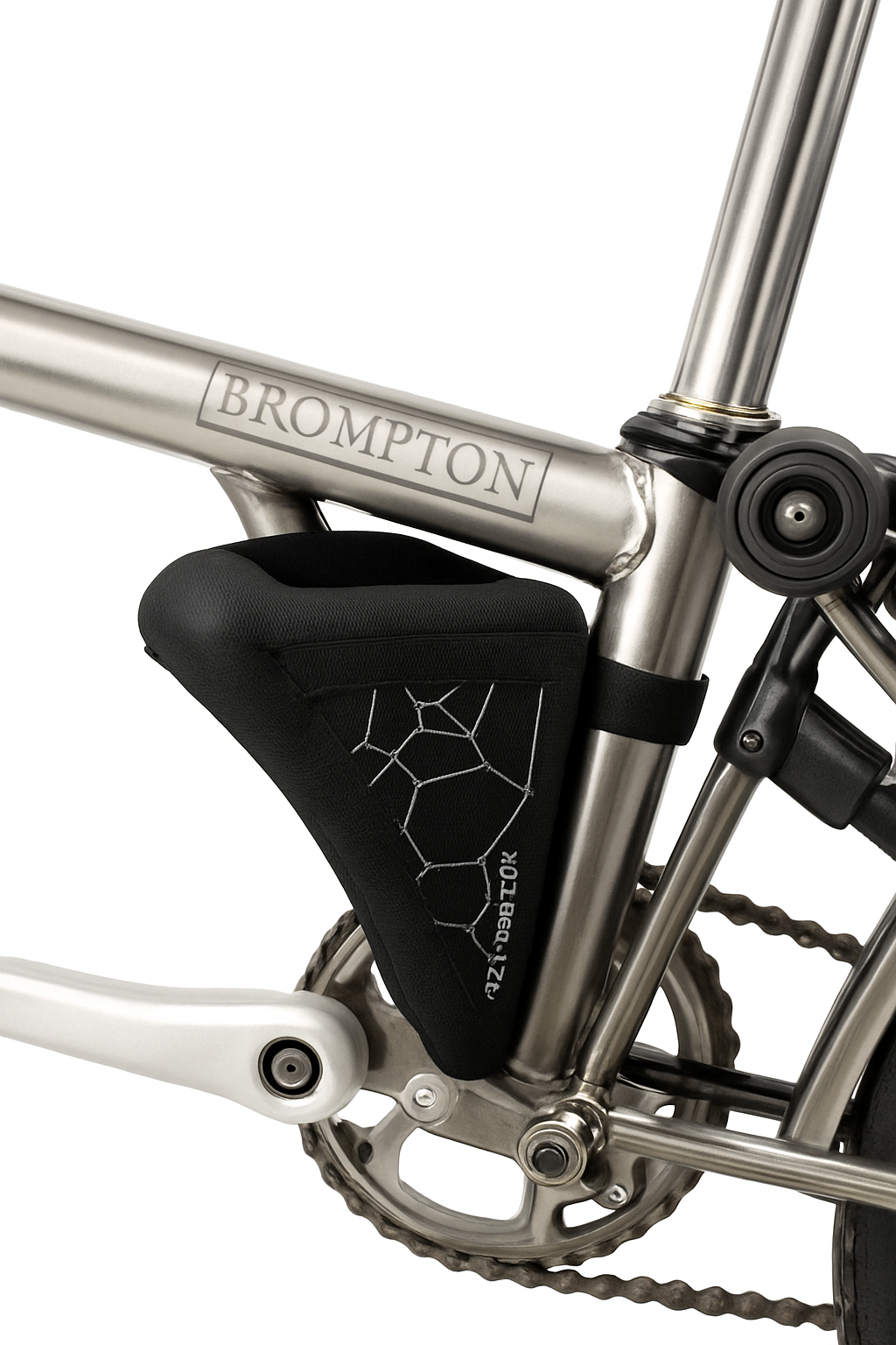 Водоустойчива сгъваема триъгълна чанта за велосипед за Brompton, 0.32L