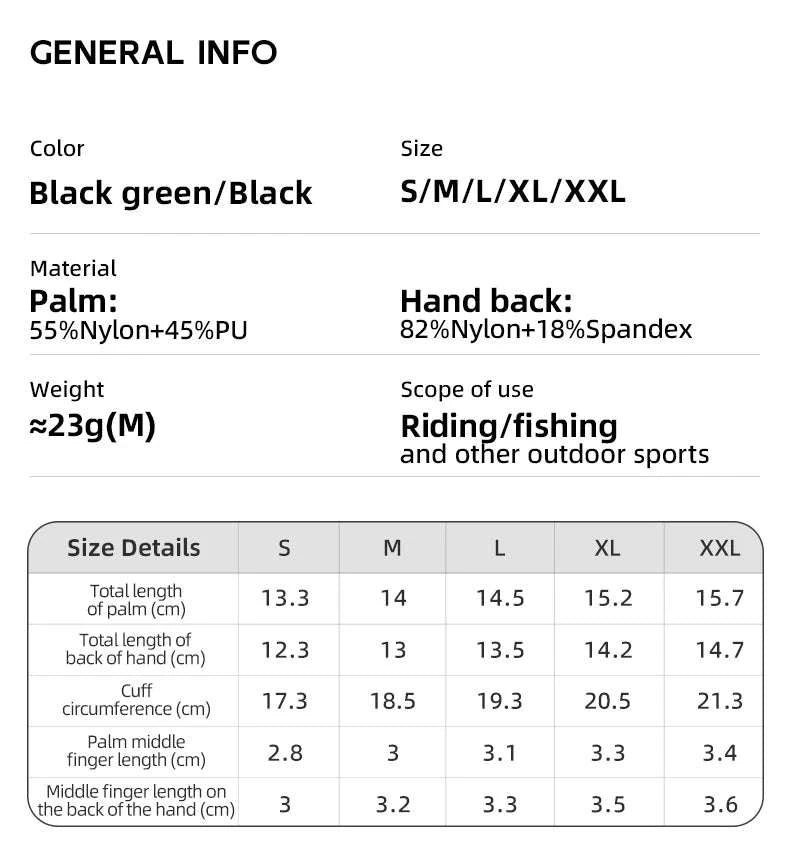 ROCKBROS Half Finger Cycling Gloves Breathable Shock Absorbing Fit-S360-B / M
