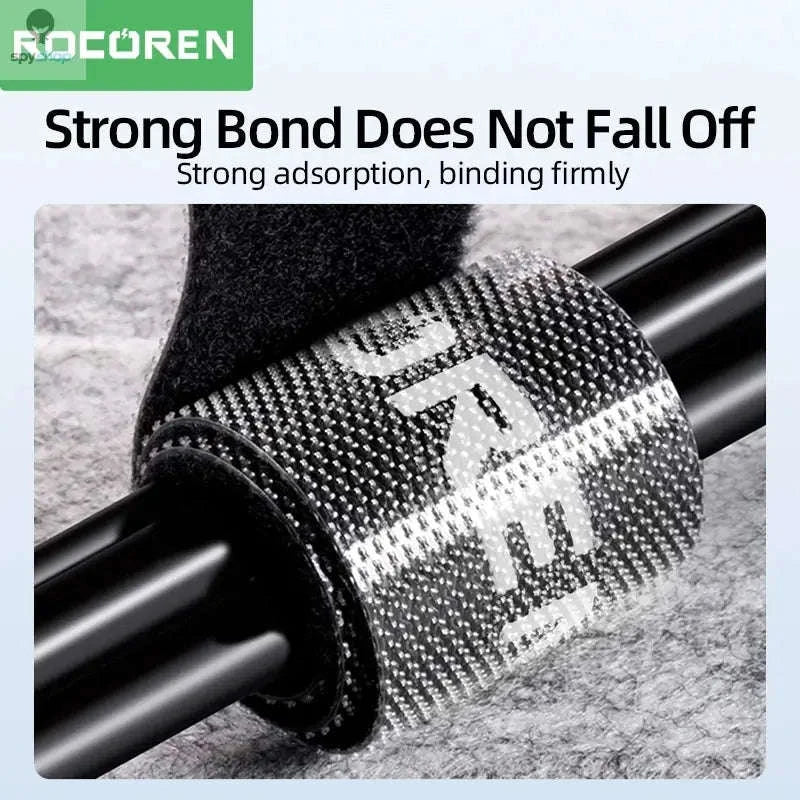 Rocoren Cable Organizer Wire Winder – Tangle-Free Cord Control for Home & Office-5M Black