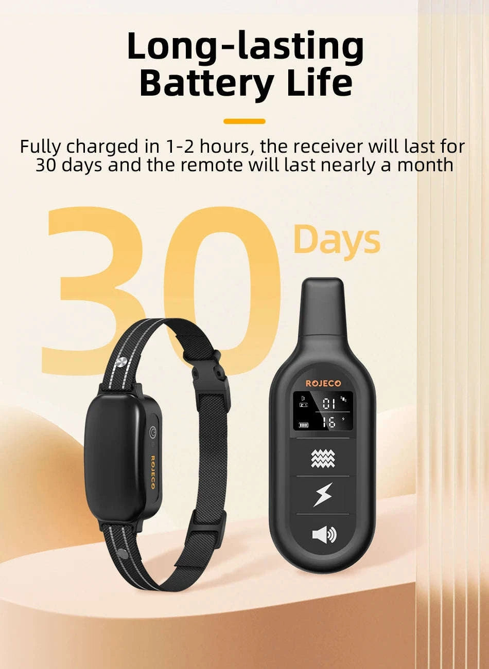 ROJECO Electric Dog Training Collar with Remote Control-TC028 1 Collar