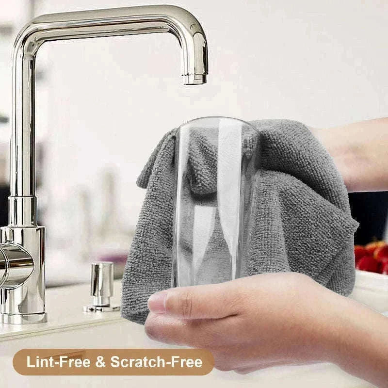 Roll of 50 Reusable Microfiber Cleaning Cloths for Kitchen Use-United States