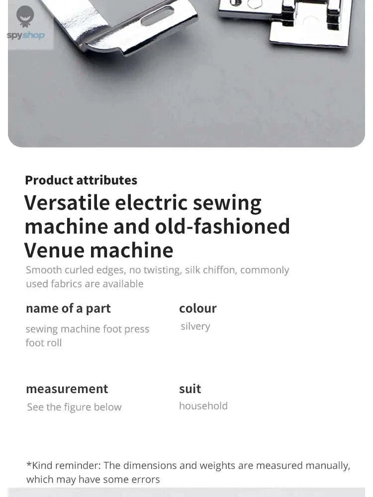 Rolled Hem Foot Set – Multi‑Size Sewing Machine Feet for Smooth, Professional Hems-Hem Feet 13mm G556A