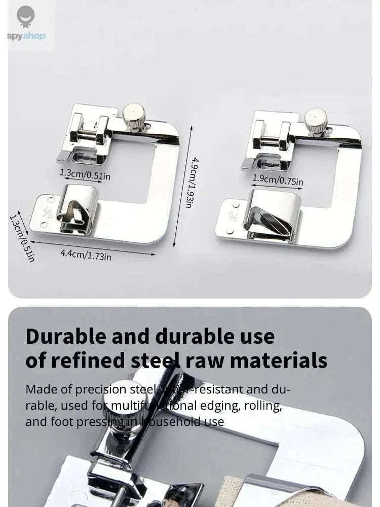 Rolled Hem Foot Set with 4 Sizes for Clean, Neat Hems-Hem Feet 13mm G556A