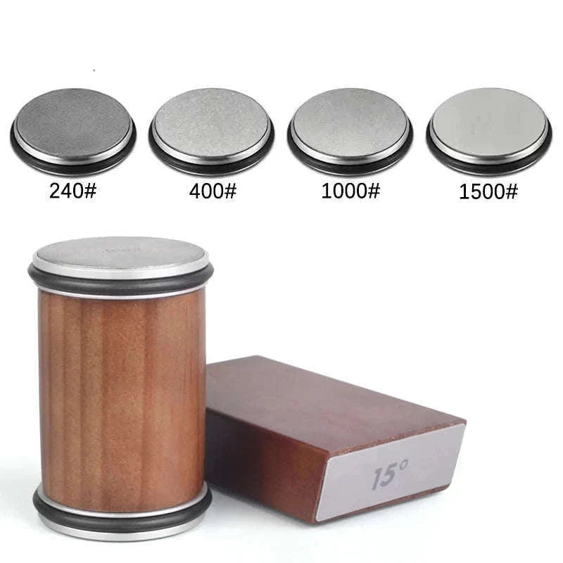 Rolling Knife Sharpener Kit for 15° and 20° Knife Edges-W Set / Ship With24h