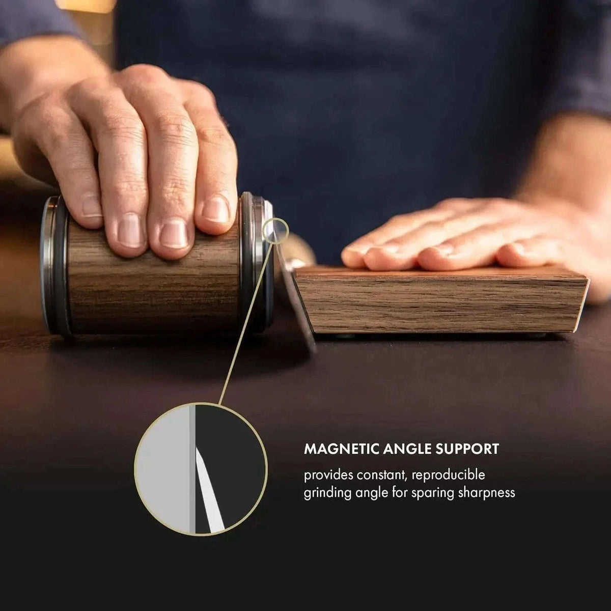 Rolling Knife Sharpener Kit for 15° and 20° Knife Edges-W Set / Ship With24h
