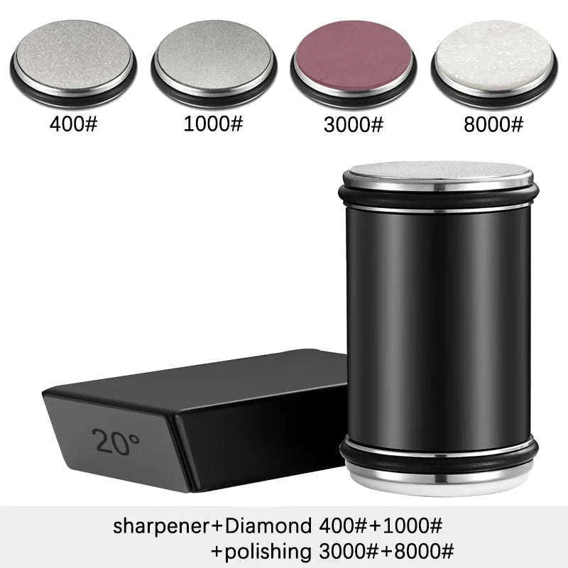 Rolling Knife Sharpener with Dual Angle Guide and Diamond Stones-H Set / Ship With 24H / China Mainland