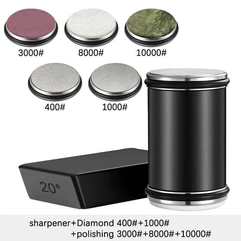 Rolling Knife Sharpener with Dual Angle Guide and Diamond Stones-H Set / Ship With 24H / China Mainland