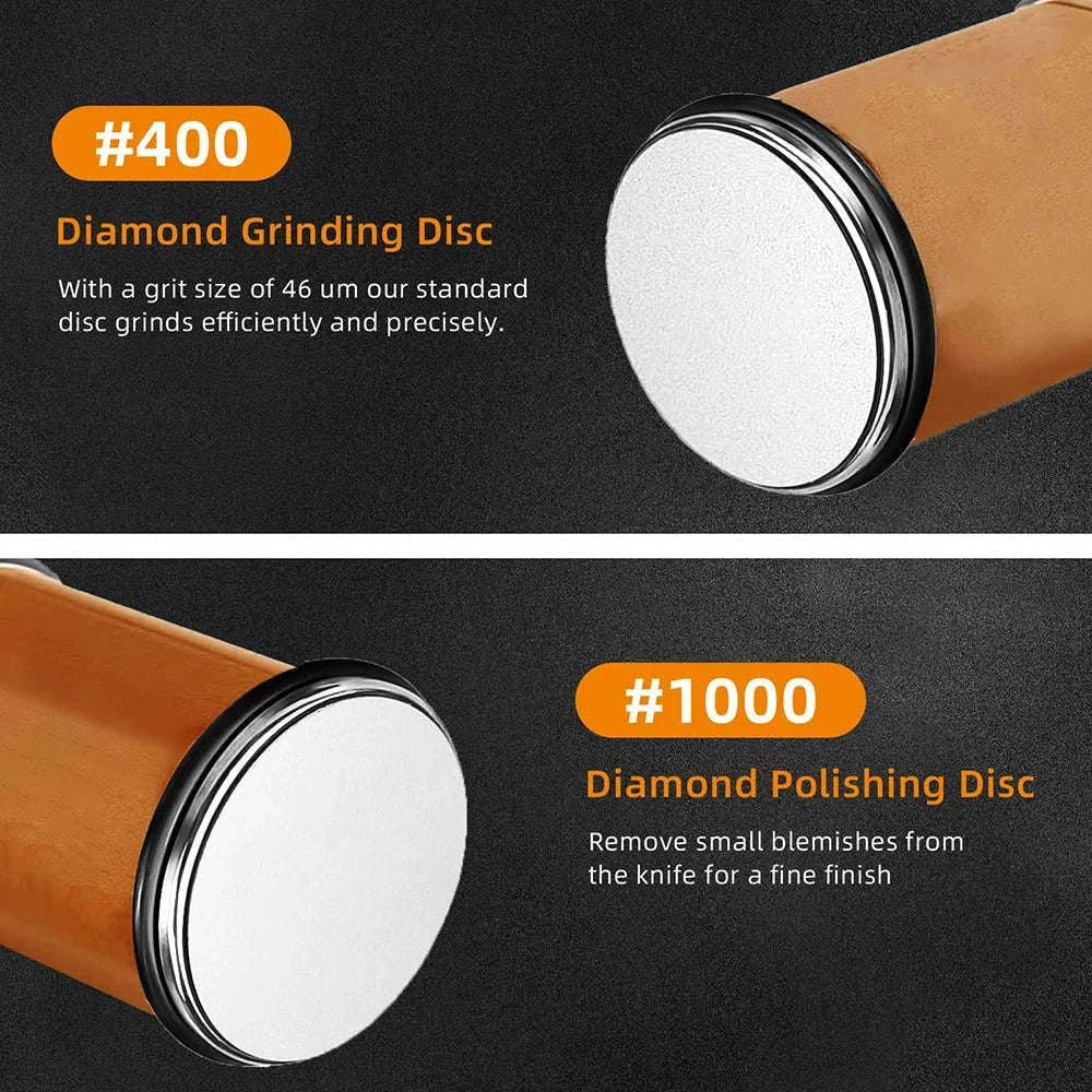 Rolling Knife Sharpener with Dual Angle Guide and Diamond Stones-H Set / Ship With 24H / China Mainland