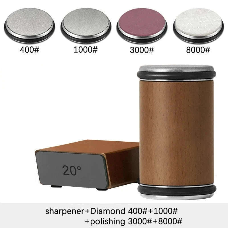 Rolling Knife Sharpener with Dual Angle Guide and Diamond Stones-H Set / Ship With 24H / China Mainland