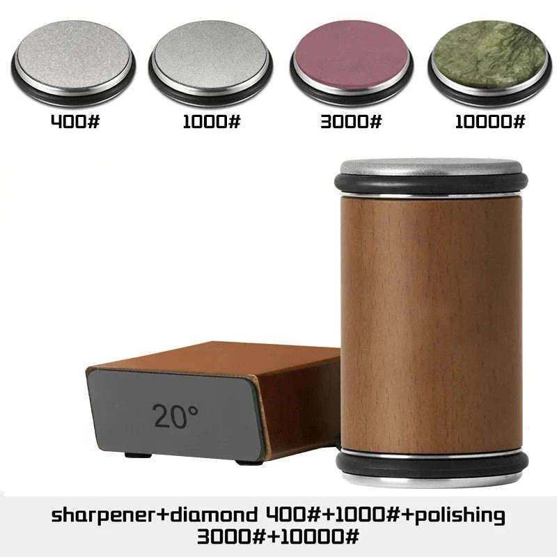 Rolling Knife Sharpener with Dual Angle Guide and Diamond Stones-H Set / Ship With 24H / China Mainland