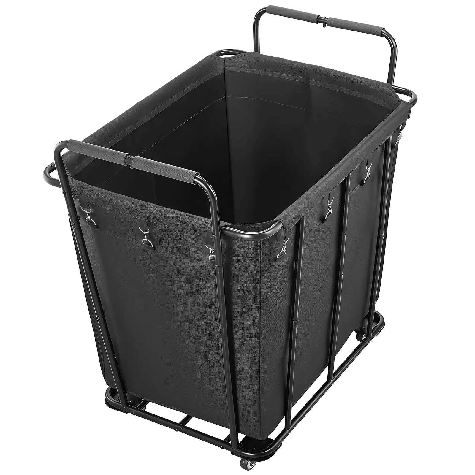 Rolling Laundry Cart with Wheels Heavy Duty Utility Shopping Basket-Basket Style typeA / United States