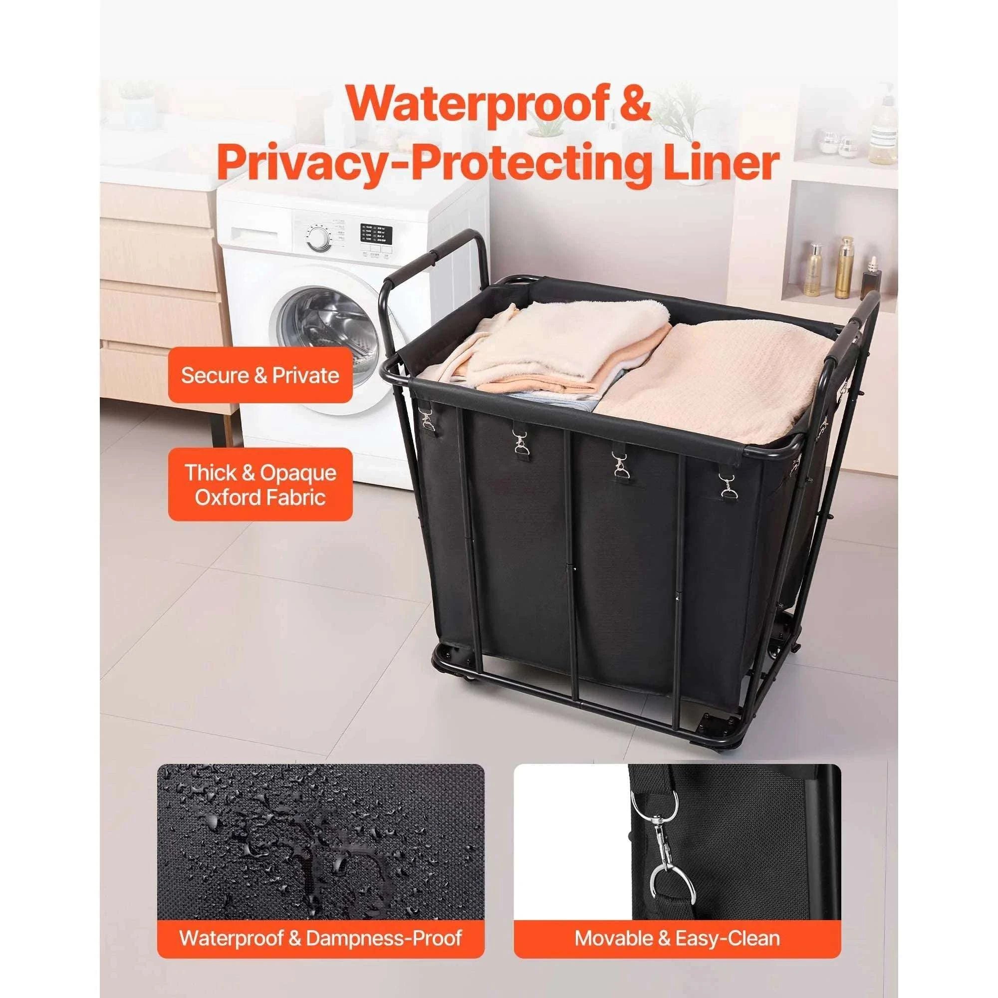 Rolling Laundry Cart with Wheels Heavy Duty Utility Shopping Basket-Basket Style typeA / United States