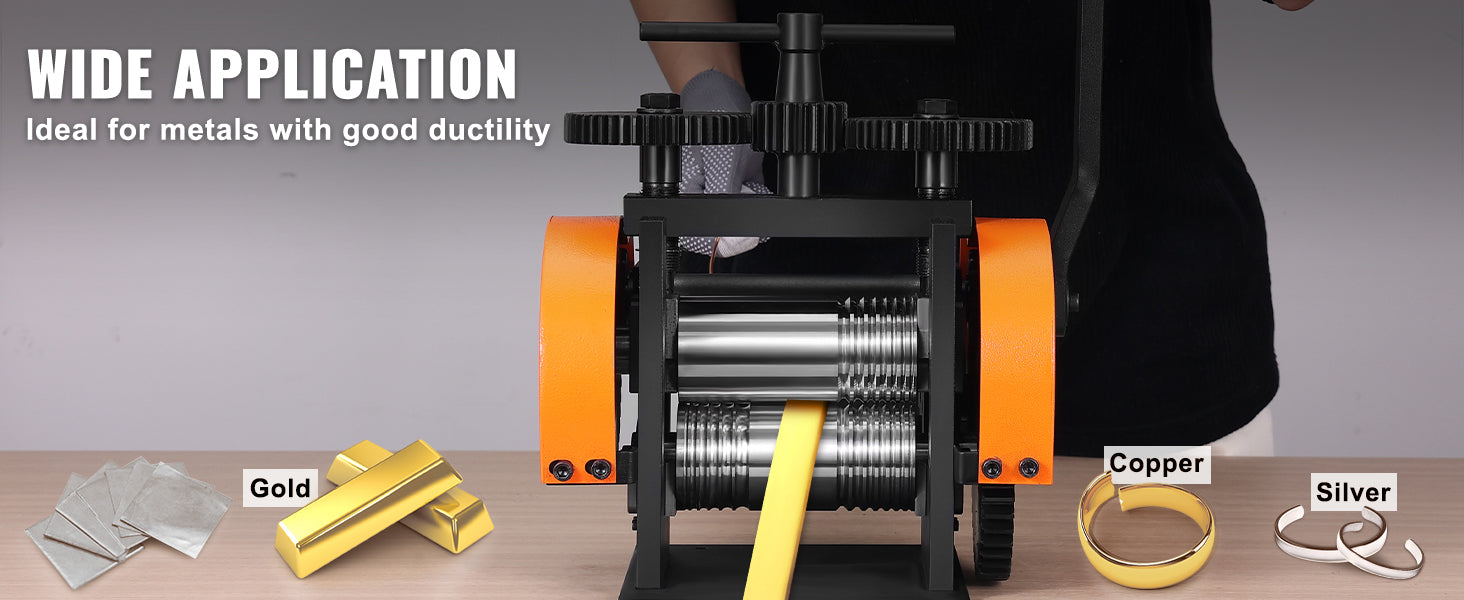 3-in-1 Jewelry Rolling Mill Machine for Sheet, Wire & Metal Forming