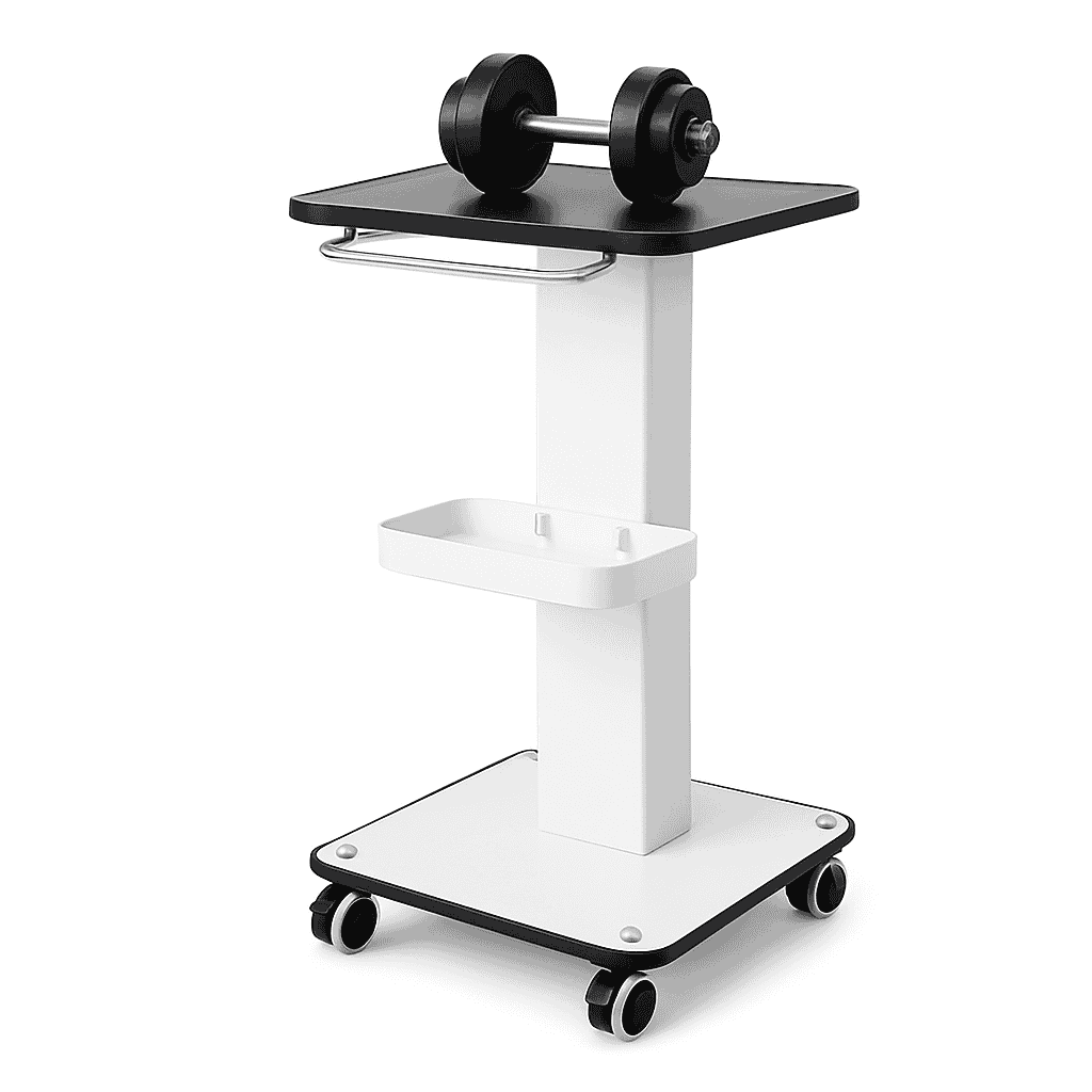 Rolling Storage Trolley Cart with Wheels and Handle for Workspace-GERMANY