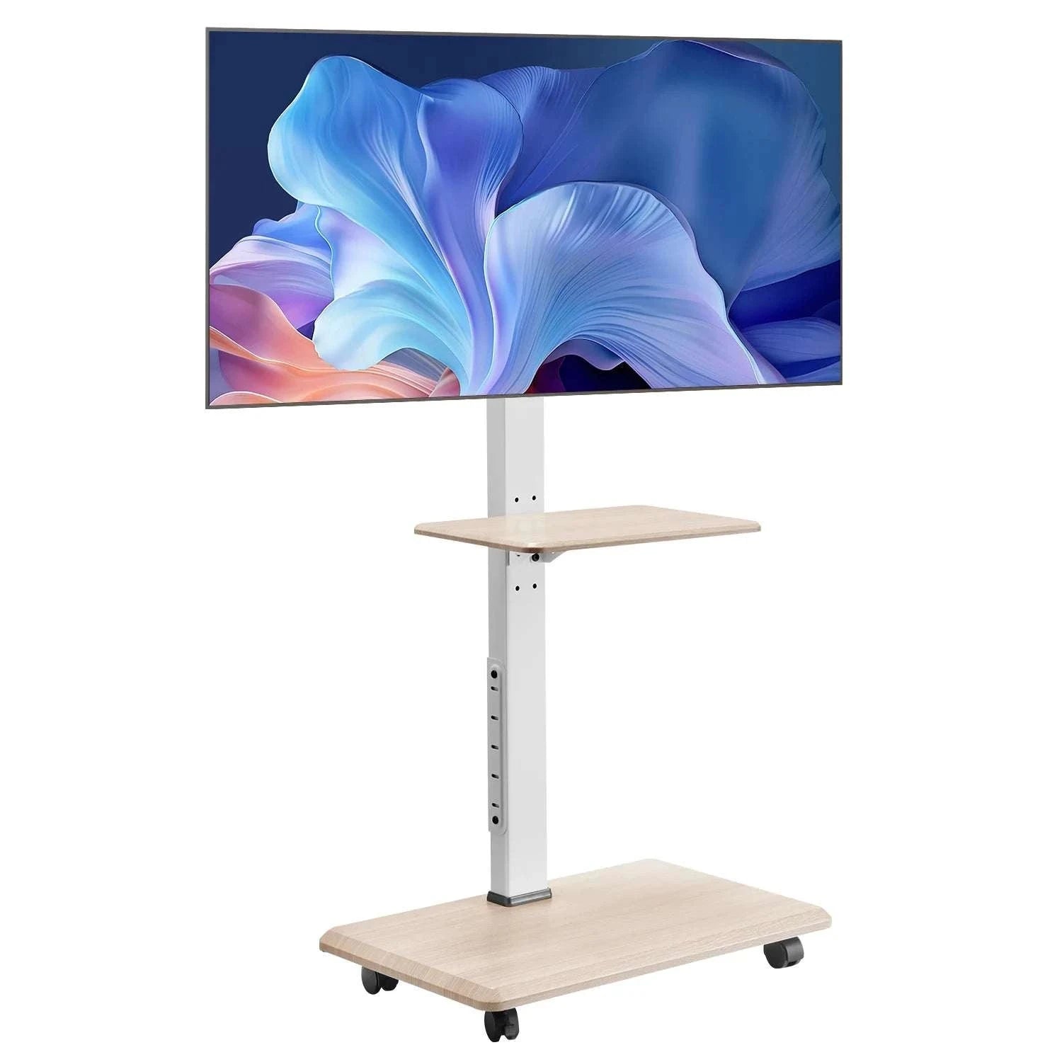Rolling TV Stand for 32–70 Inch Screens with Wheels & Height Adjust-99 lbs / United States