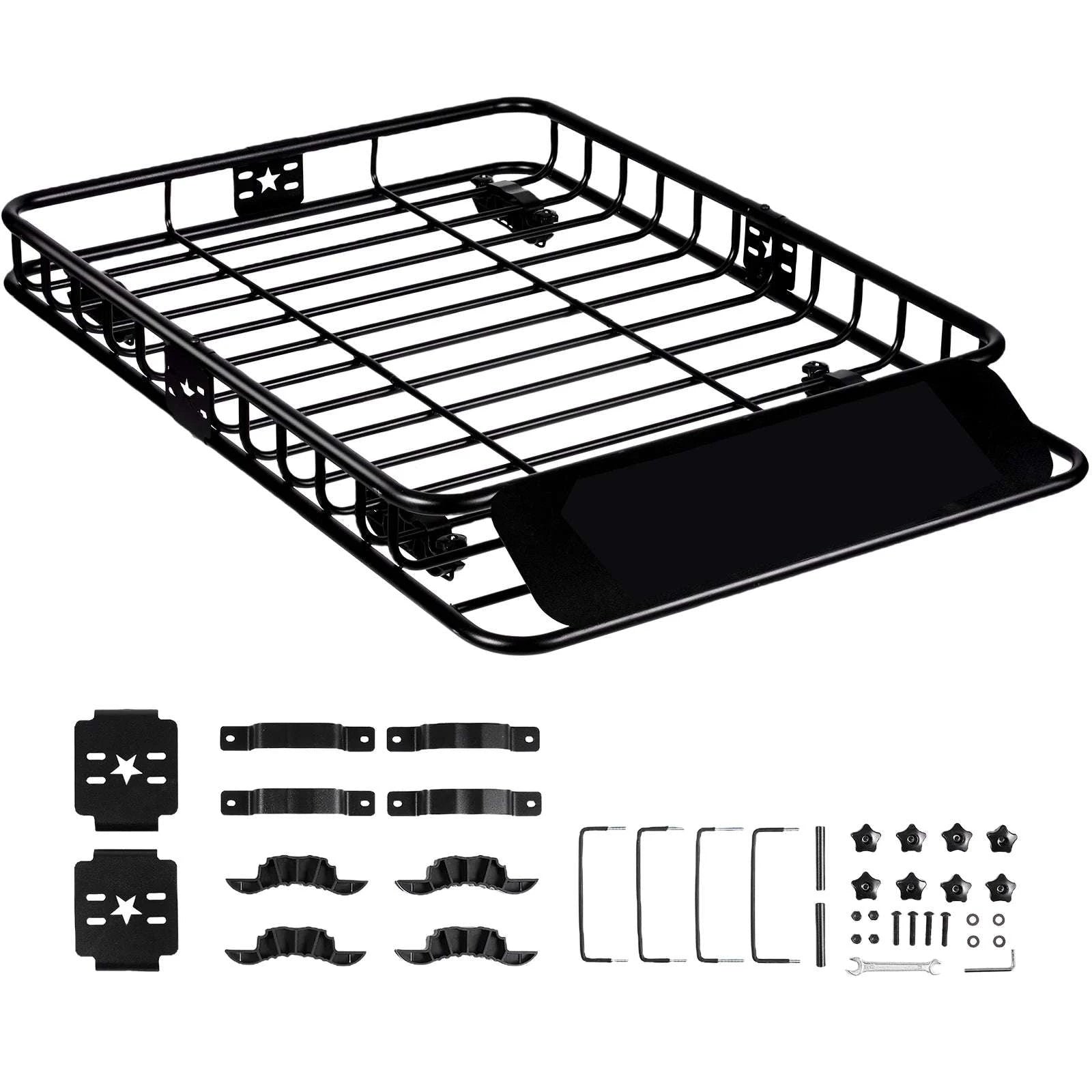 Roof Rack Cargo Basket 200lb Heavy-Duty Rooftop Carrier-51 inches / United States