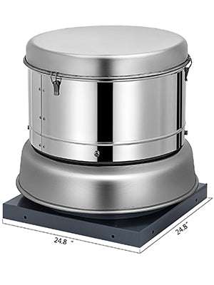 Roof Upblast Exhaust Fan 1400/2400 CFM 250W Restaurant Ventilation-2400cfm / United States