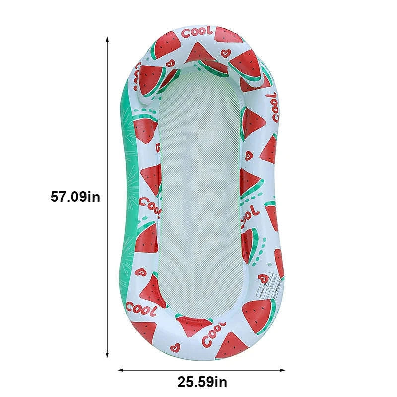 Rooxin 4-in-1 Inflatable Water Hammock – Versatile Pool Float-Blue-1