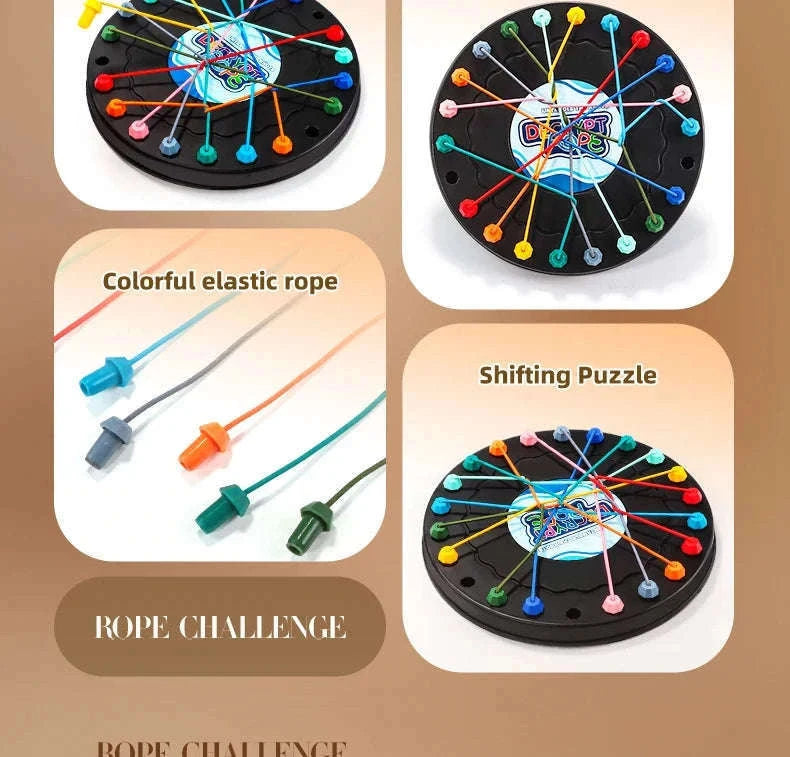 Rope Puzzle Game Challenge Knots & Logic for Hands-On Fun-20CM