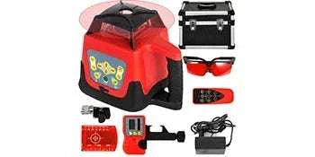 Rotary Laser Level 360° Self-Leveling with Remote & 250m Range-United States