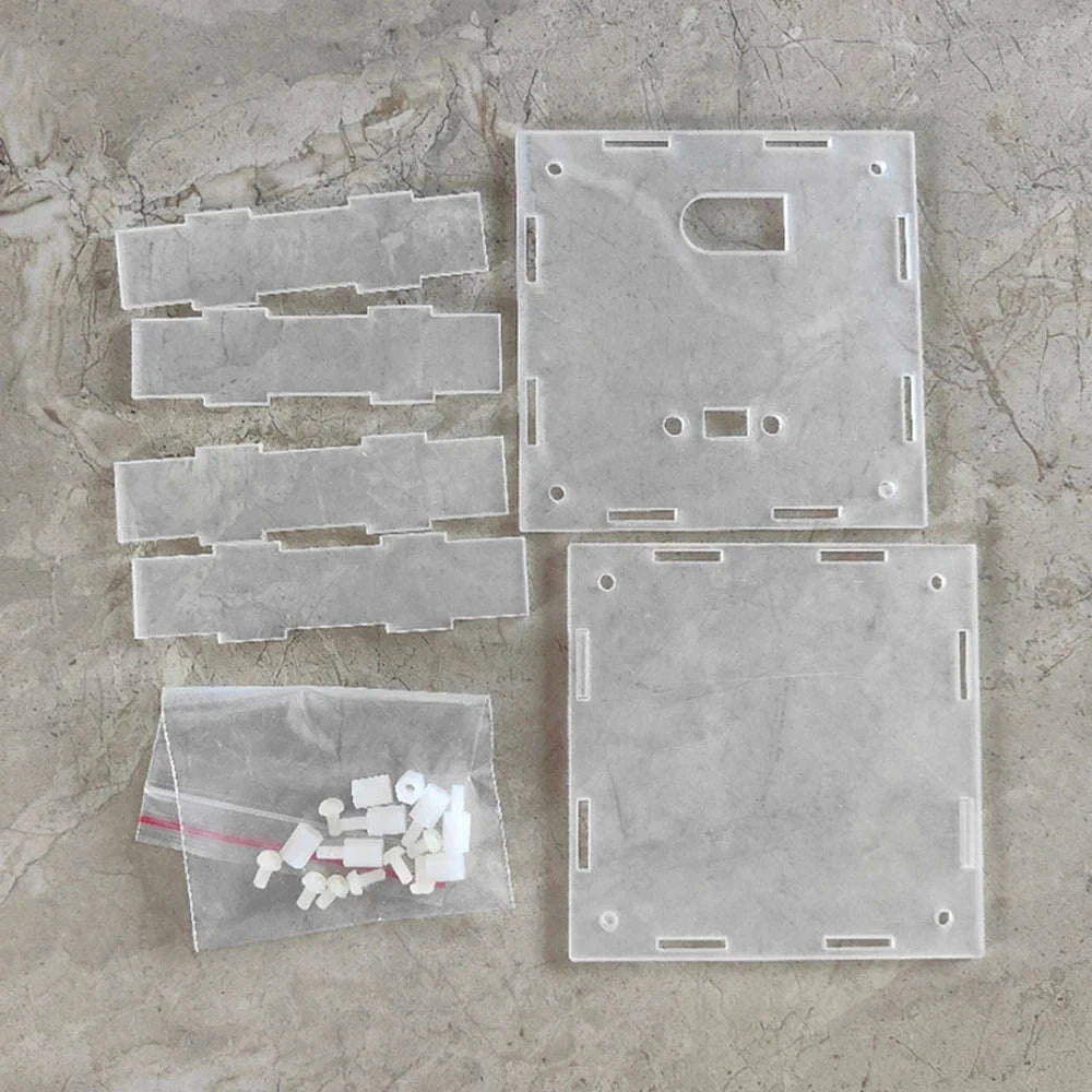 Rotating LED DIY Electronic Clock Kit with Light Control-Only Shell