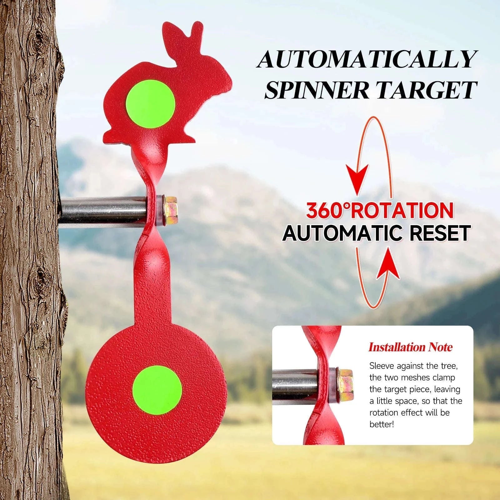 Rotating Stainless Steel Shooting Target for Slingshot & Air Gun-Bird target