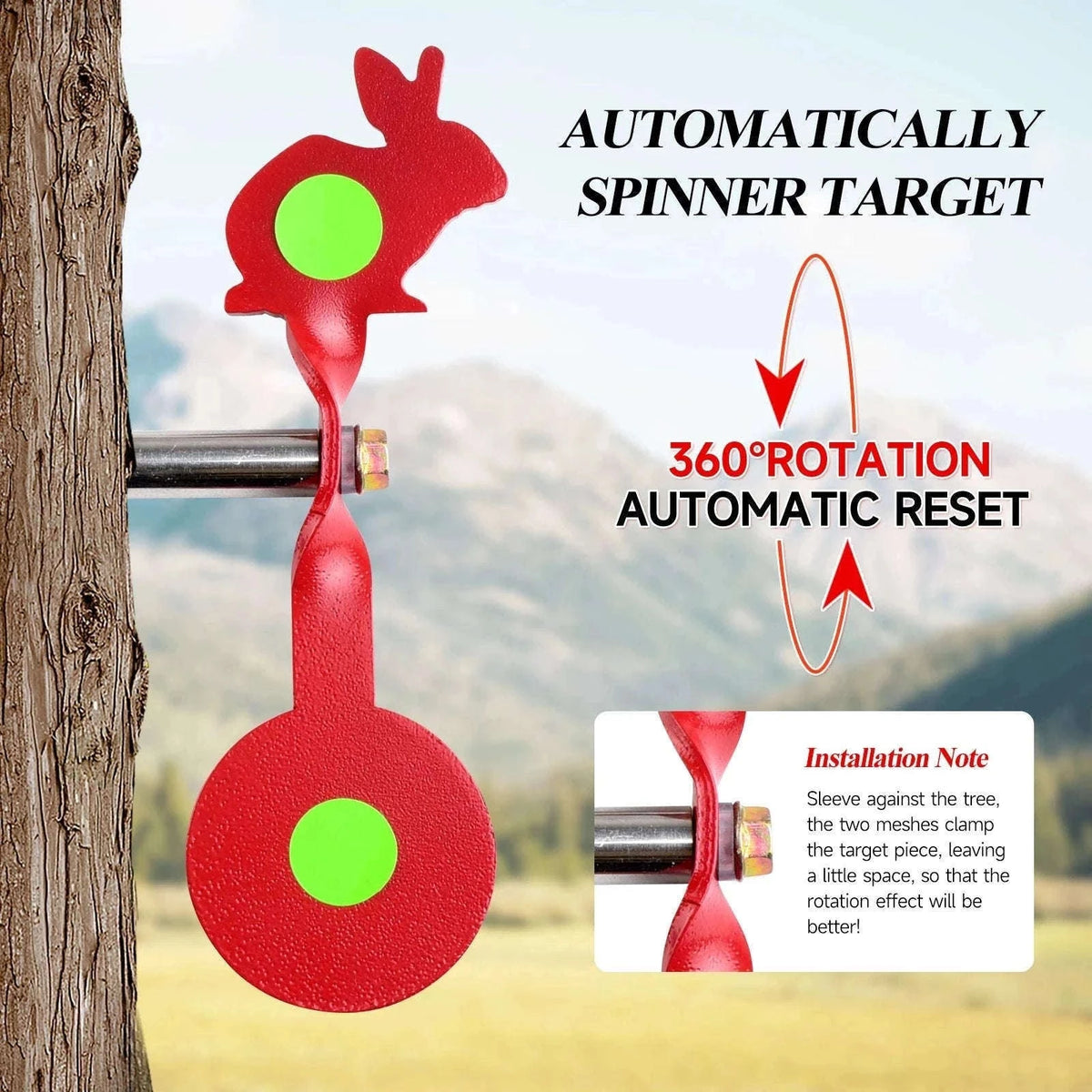 Rotating Stainless Steel Shooting Target for Slingshot & Air Gun-Bird target