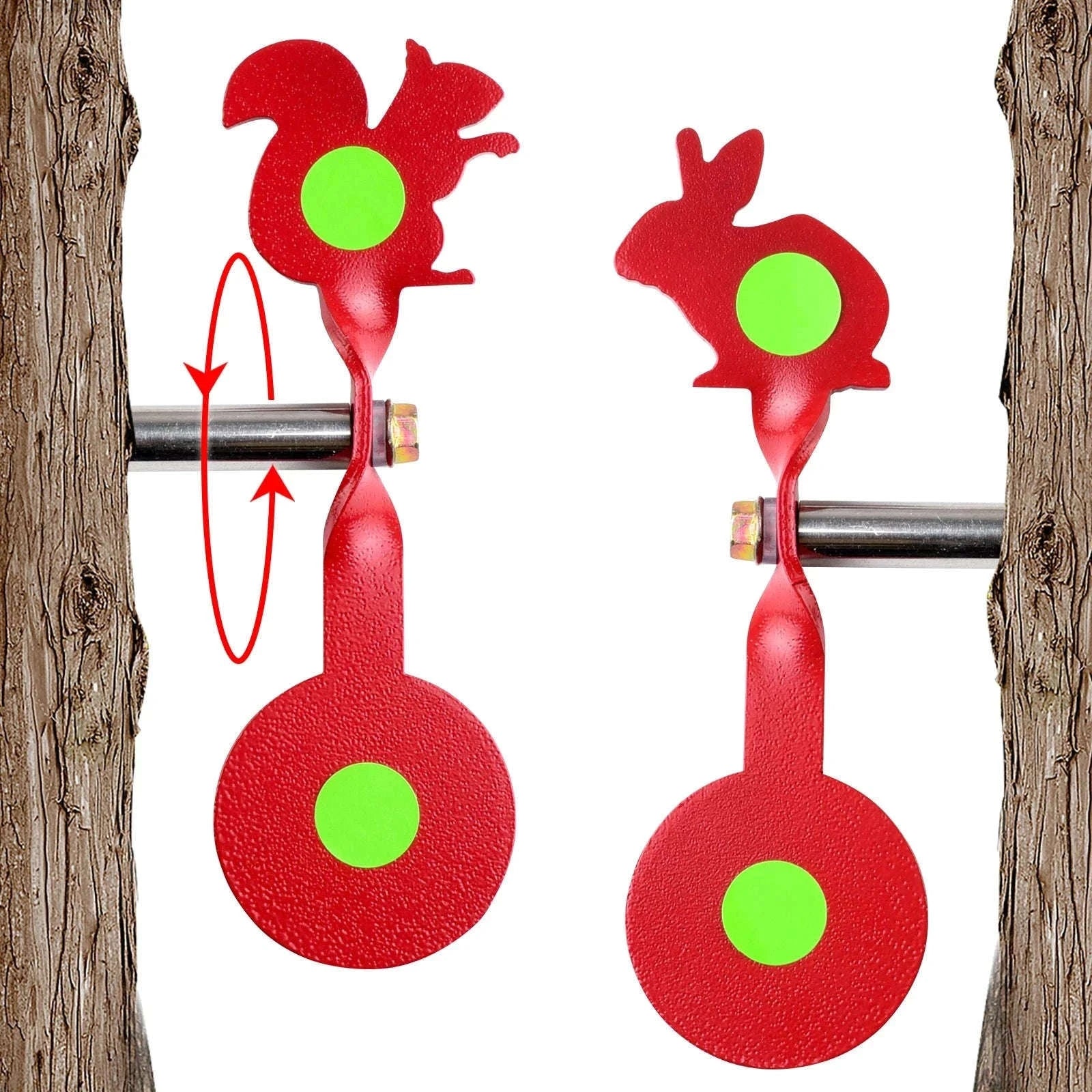 Rotating Stainless Steel Shooting Target for Slingshot & Air Gun-Bird target