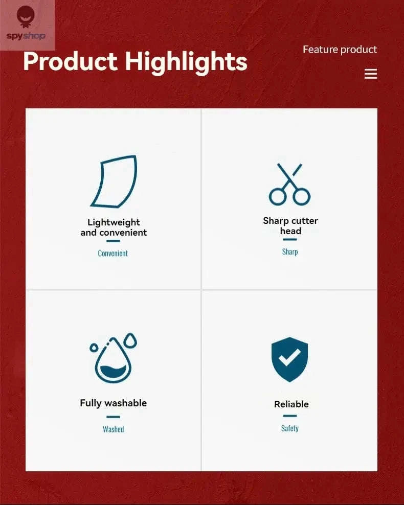 Round Head Stainless Steel Nose Hair Scissors – Safe Precision Grooming Tool-black