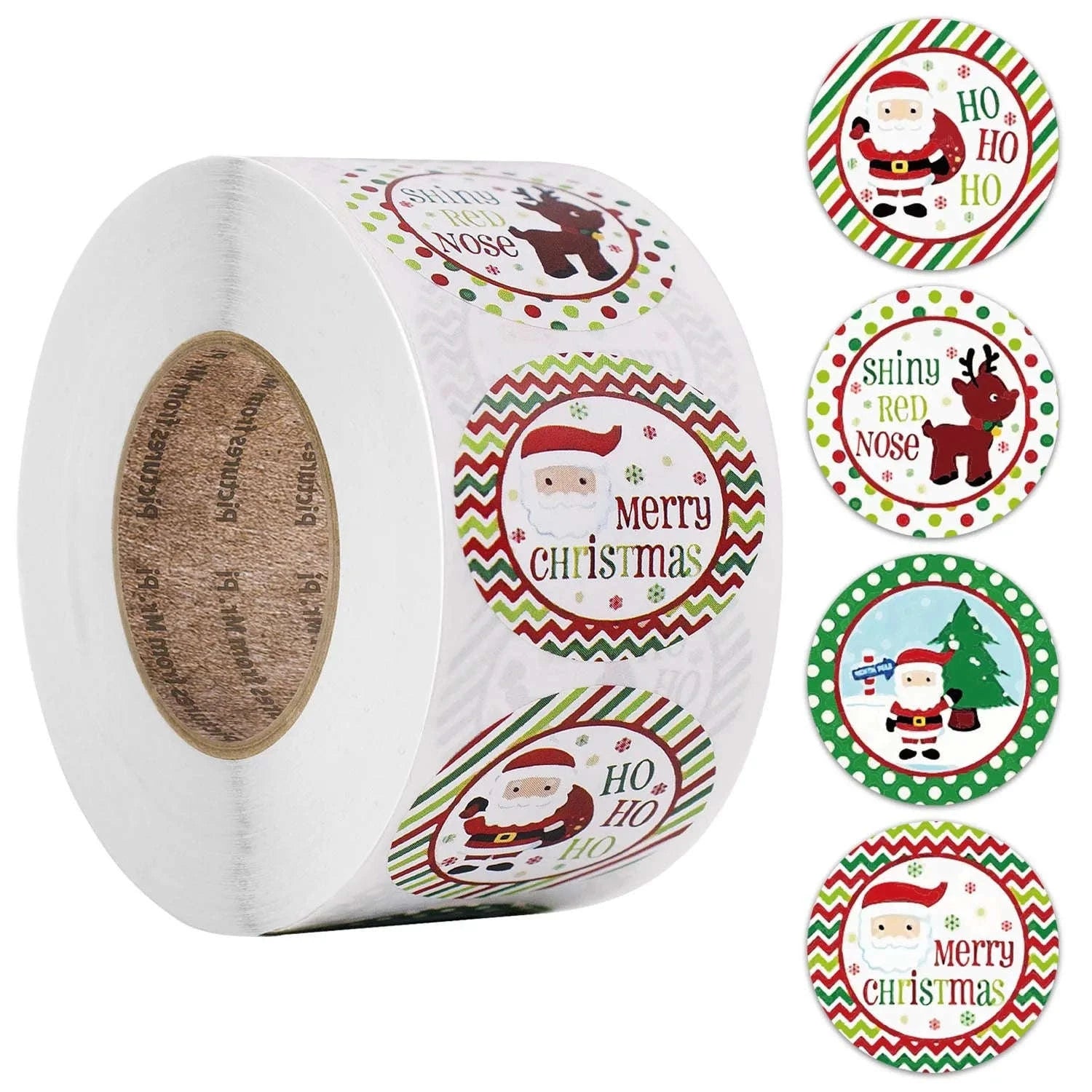 Round Kraft Thank You Stickers – 500pcs Natural Paper Labels-2 / Other