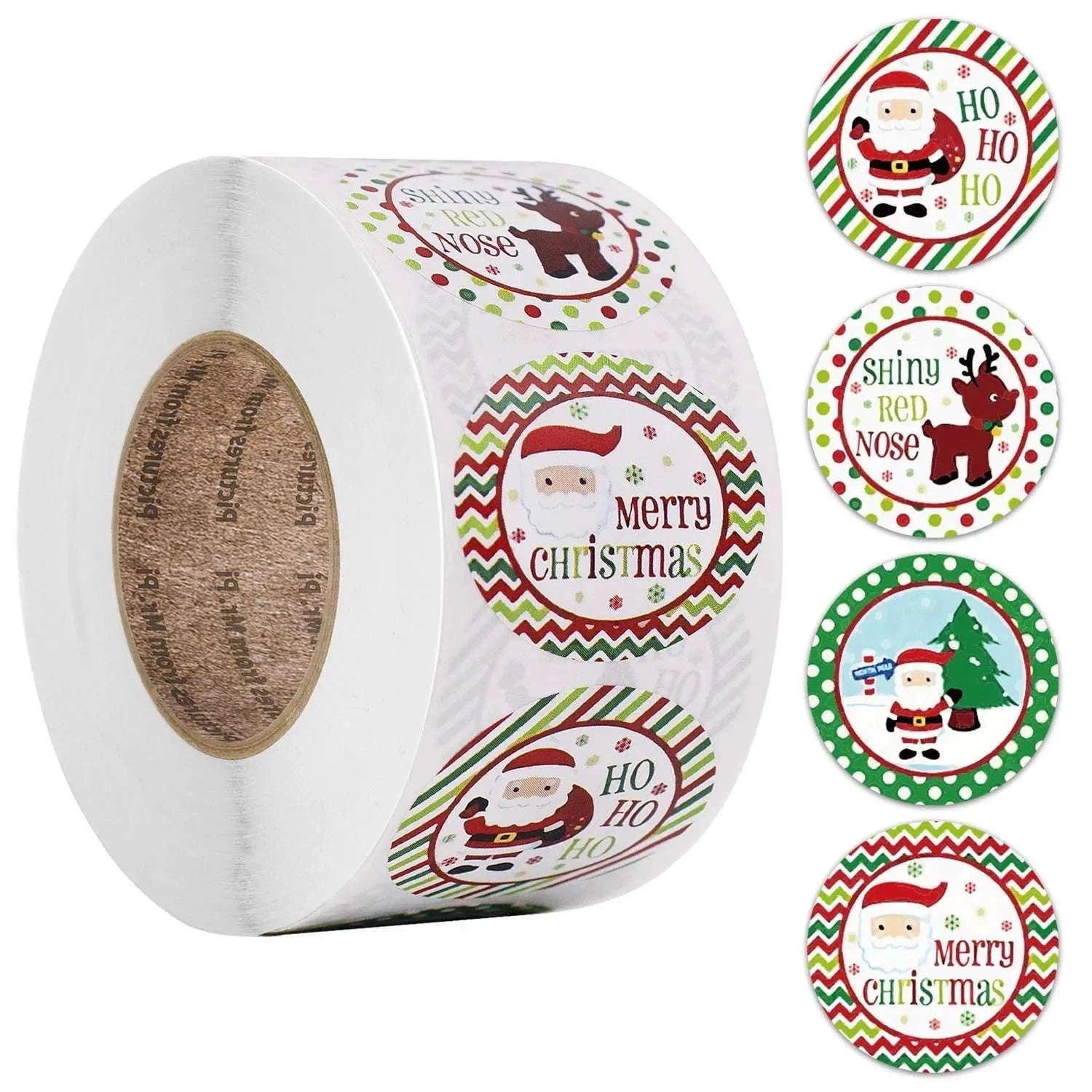 Round Kraft Thank You Stickers, 500pcs Natural Paper Labels-2 / Other