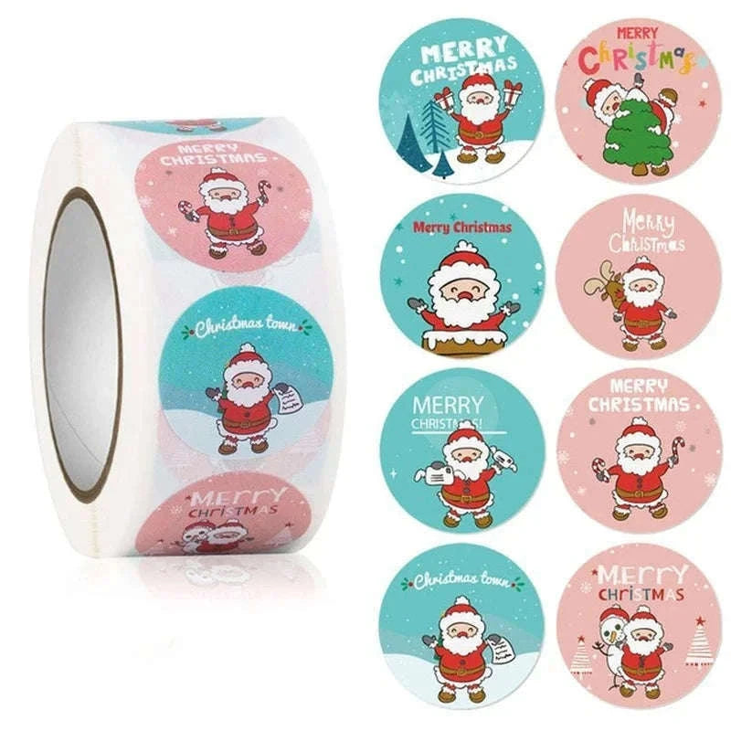 Round Kraft Thank You Stickers, 500pcs Natural Paper Labels-2 / Other