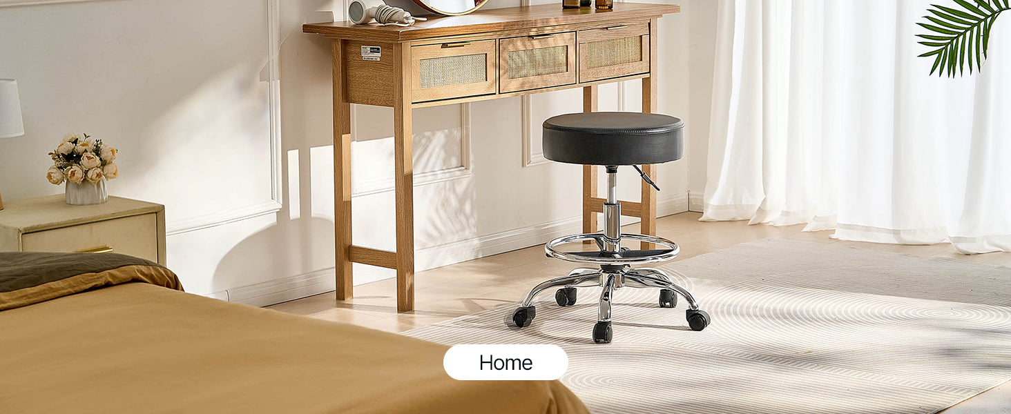 Rolling Stool Chair with Wheels 450 lb Capacity Adjustable Height