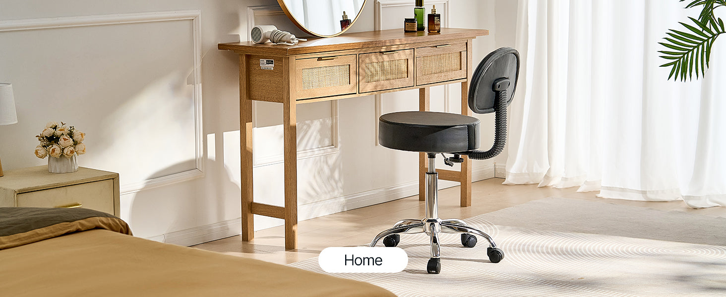 Rolling Stool Chair with Wheels 450 lb Capacity Adjustable Height