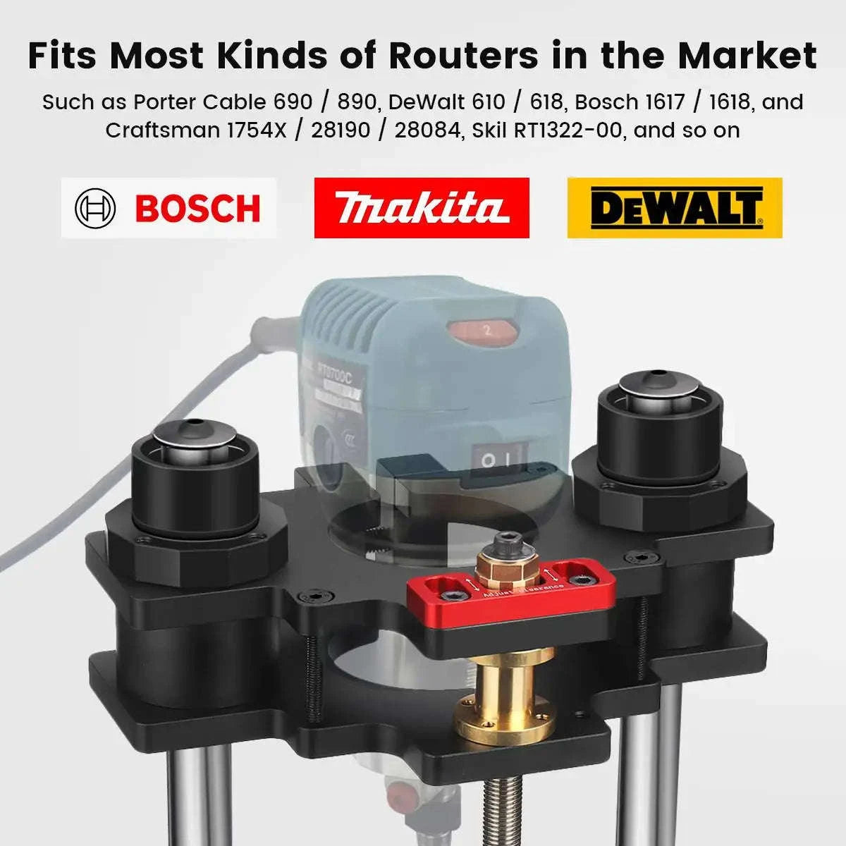 Router Lift for 65mm/69mm Wood Router Table Setup with Plate-gd709a-65 / Germany