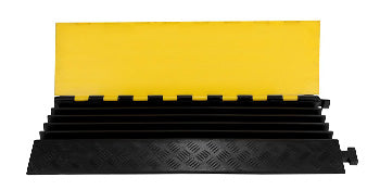 Rampe de protection de câble robuste 5 canaux pour allée et circulation