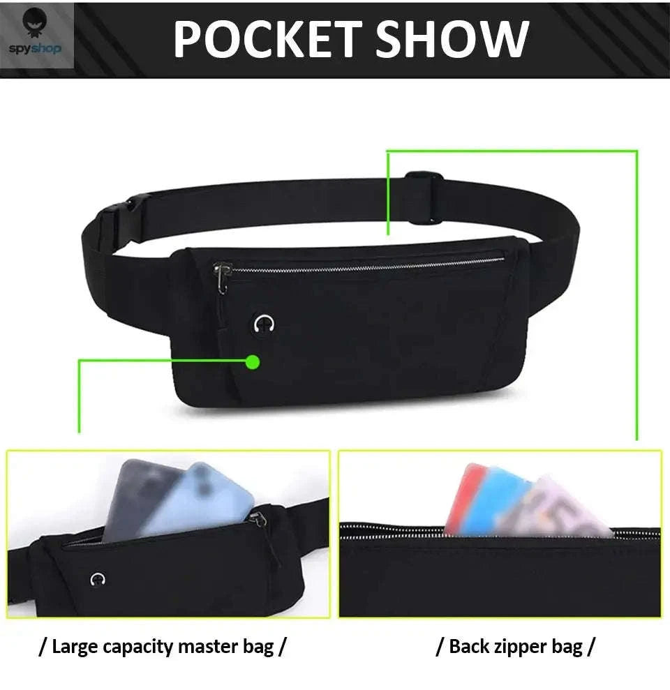 Running Waist Bag Sports Belt Pouch Mobile Phone Bag-Orange