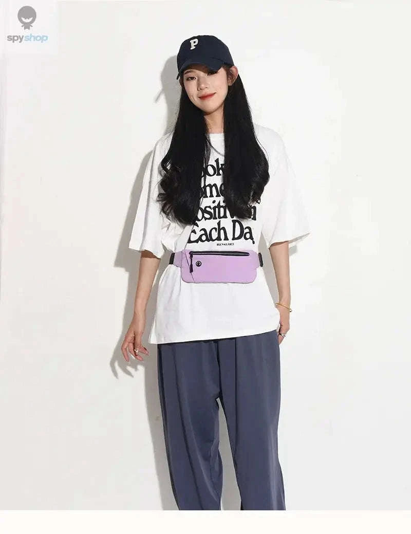 Running Waist Bag Sports Belt Pouch Mobile Phone Bag-Orange