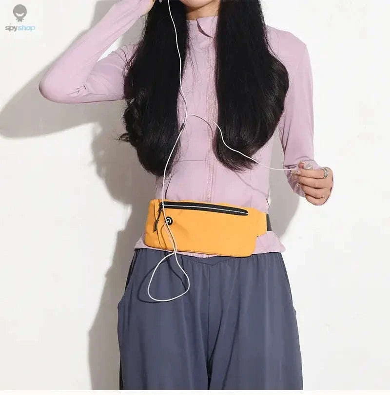 Running Waist Bag Sports Belt Pouch Mobile Phone Bag-Orange