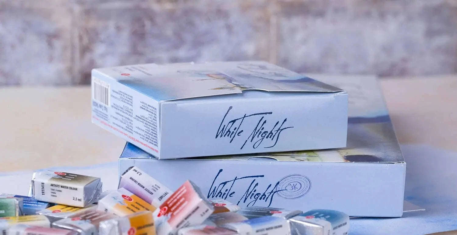 Russian White Nights Artists Grade Watercolour Paint Set-36 Colors Artist Set