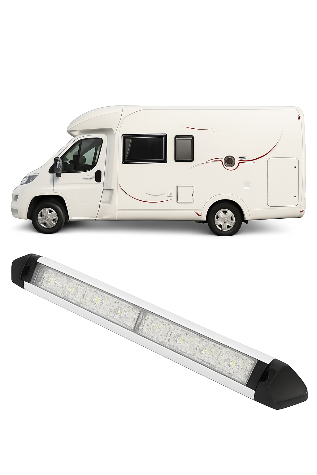 RV Camper LED Awning Light 12 LED Waterproof Outdoor Light Bar